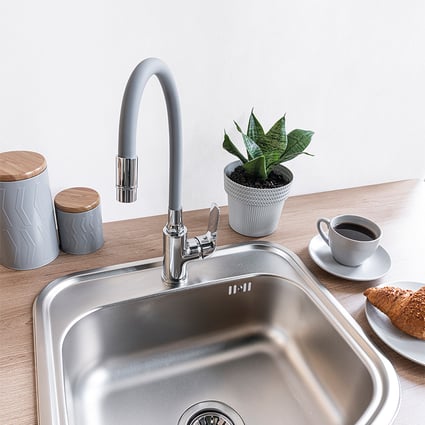 Μπαταρία νεροχύτη Elza Chrome/Γκρι BKE_962D